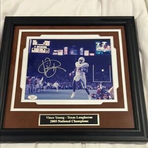 Framed Vince Young Texas Longhorns Photo FIRM